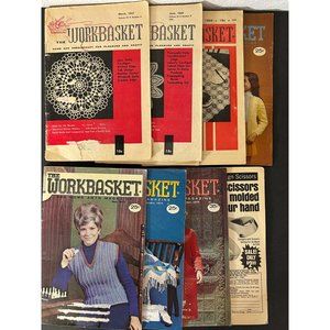 The Workbasket Home and Needlecraft Magazines Lot of 9 1957 - 1976 Vintage